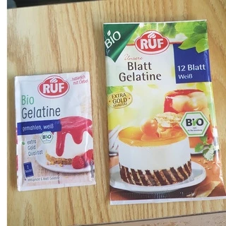 Bột Gelatine hữu cơ thương hiệu RUF - gói 9gr - Date: 4/2027 - Nhà hữu cơ