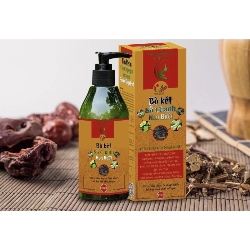 🍀🍀Dầu gội bồ kết sả chanh  TUT TUT 300ml🍄🍄