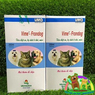 Thuốc xịt trị ve rận bọ chét chó mèo Vime Frondog