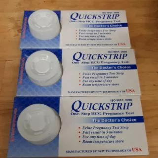 Combo 6 que thử thai QUICKSTRIP: nhanh chóng- chính xác- một bước thử ra kết quả