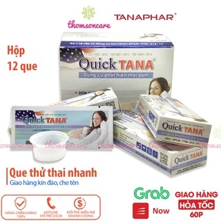 Hộp 12 que thử thai QUICKTANA - Luôn che tên khi giao hàng