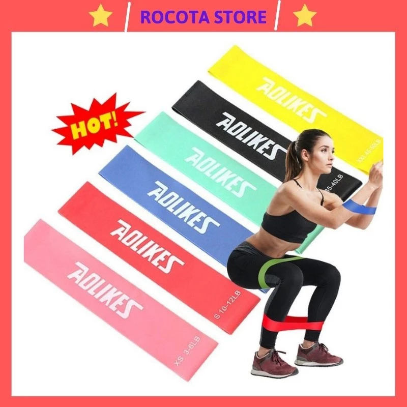 Dây kháng lực tập mông, Dây miniband cao su tập gym, chân ,đùi
