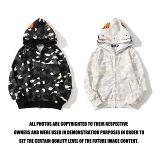 ❤❀ [Hàng Sẵn Sàng] ❤ Bape Áo Hoodie Có In Hình Cá Mập Thời Trang Cao Cấp Cho Nam / Nữ