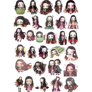 Sticker hình dán Kamado Nezuko Kimetsu No Yaiba M0399