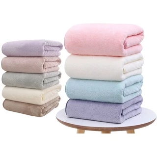 Khăn tắm cho người lớn và trẻ nhỏ lông tuyết Hàn Quốc khổ to dày dặn mềm mịn thấm hút tốt, khăn to,rộng rãi 100cmx50cm