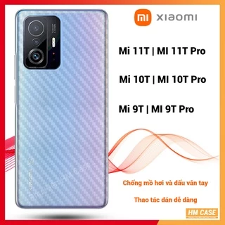 Dán Carbon Mặt Sau Xiaomi Mi 12T / Mi 11T / Mi 11T Pro / Mi 10T / Mi 10T Pro / Redmi K30S / K50 Ultra