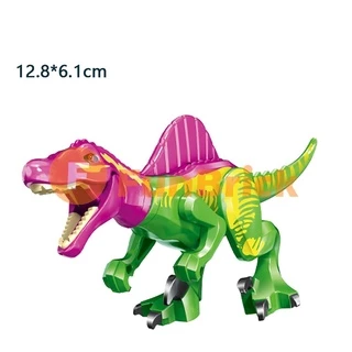 Mô hình đồ chơi khối xây dựng nổi tiếng khủng long Tyrannosaurus Rex Velociraptor Styx