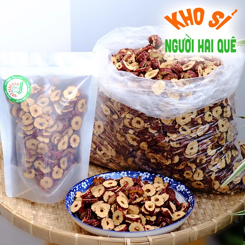 Táo đỏ thái lát 200g / SỈ 1 kg 💰 KHO SỈ NGƯỜI HAI QUÊ - HAI QUÊ FOODS