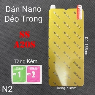 (N2)Miếng Dán Màn Hình Siêu Mỏng Dẻo Nano Cường Lực DCX-9H Samsung A20s