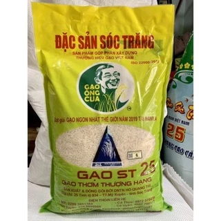 Gạo ST25 ông cua hàng chính hãng (Bao 5kg)