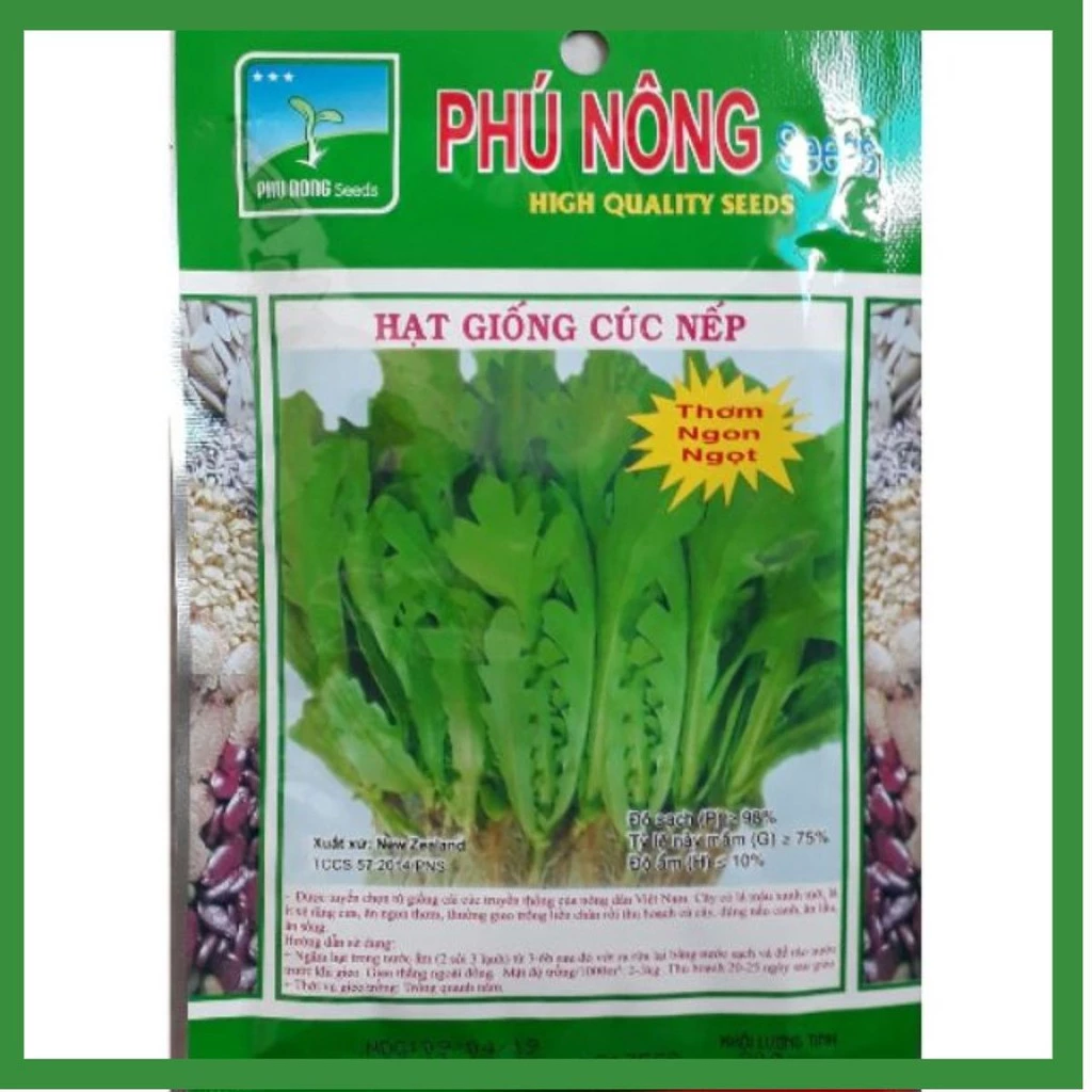 Hạt Giống Tần ô lá tròn 20gr Phú Nông