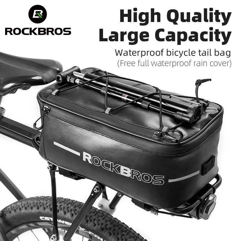 Rockbros Túi Đựng Hành Lý Chống Thấm Nước Phản Quang Gắn Yên Xe Đạp Tiện Dụng
