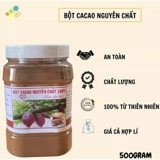 [ SALE ]  1KG= 2 HỘP 500GRAM Bột ca cao nguyên chất 100% từ Đăk Lăk - Hương vị thơm ngon đậm đà Không đường"