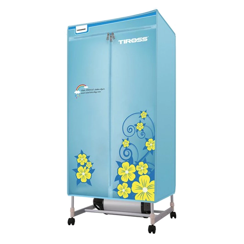 Máy sấy quần áo Tiross TS882, tủ hình chữ nhật, có điều khiển từ xa và cảm biến nhiệt - Bảo hành chính hãng 12 tháng.