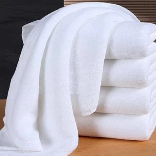 Khăn tắm trắng Khách sạn, Resort xuất dư, KT 70x140cm, nặng 500g