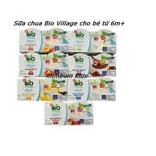 SỮA CHUA/ VÁNG SỮA BIO VILLAGE BEBE PHÁP 6M+