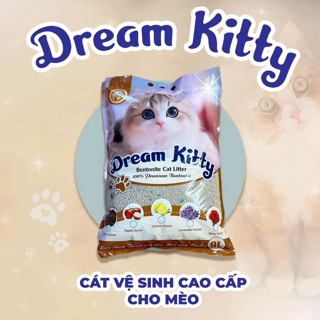 Cát vệ sinh mèo Dream Kitty túi 9L Choice Việt Nam FDI 01