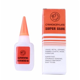 Keo dán 502 siêu dính "CYANOACRYLATE Supper Glue"  không tạo khói và trong suốt