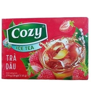 Trà Cozy Dâu Hòa Tan 270g Hộp 18 Gói