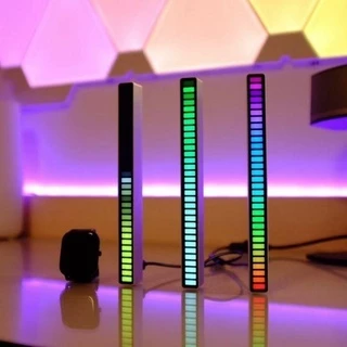 Thanh đèn led RGB 16 triệu màu cảm biến âm thanh nháy theo nhạc + APP đèn led trang trí
