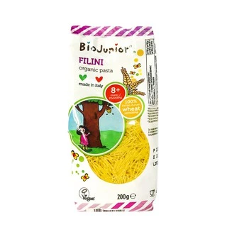 Mì ăn dặm hữu cơ cho bé dạng sợi Bio Junior 200g (Từ 8 tháng tuổi)