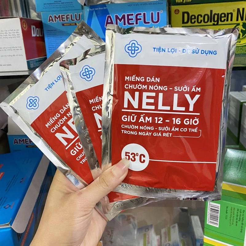 Miếng dán giữ nhiệt Nelly - giữ ấm ,giảm đau