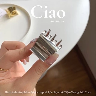 [HOẢ TỐC 1H] Kẹp tóc càng cua kim loại trendy mã 12 phong cách Hàn Ciao accessories