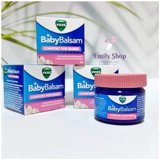 Kem bôi ấm ngực, giảm ho, nghẹt mũi Vicks Baby 50gr cho bé từ 3m