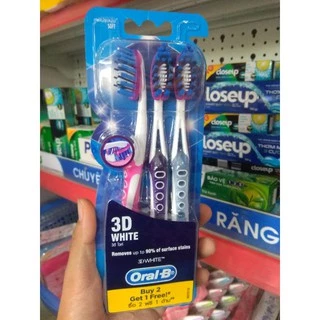 Bộ 3 bàn chải đánh răng Oral-B 3D white