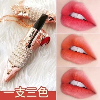 ⚡FREE SHIP⚡ Son 3 Màu Kim Cương Đen Ansel Tempation Three Color Lipstick Nội Địa Trung