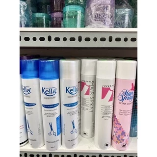 KEO XỊT TÓC JACQUALINE HAIR SPRAY MÀU ĐEN & MÀU TRẮNG HÌNH CHỮ J & MÀU HỒNG