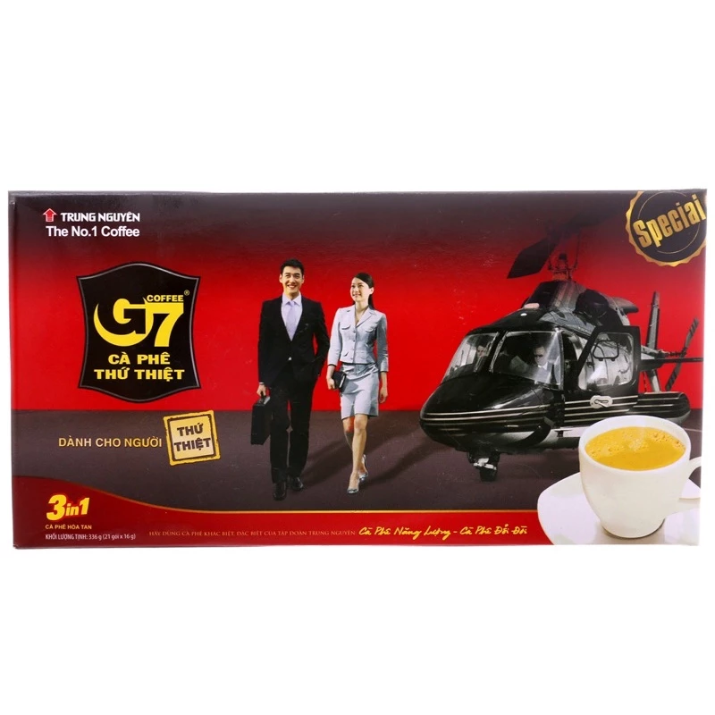 CÀ PHÊ HÒA TAN G7 3IN1 HỘP 336G (21 GÓI)