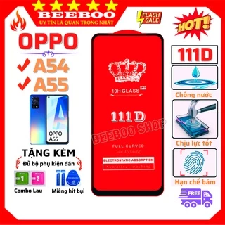 Kính Cường Lực Oppo A54/ A55 - Full màn hình 111D và trong suốt - Độ cứng 10H - Bảo hành 1 đổi 1 trên toàn quốc