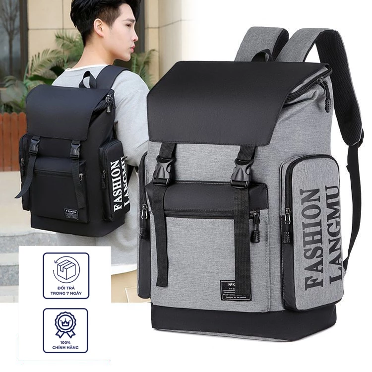 Balo Unisex Size Lớn Chống Nước, Có ngăn laptop, ba lô cỡ lớn đa năng đựng laptop sách vở quần áo.