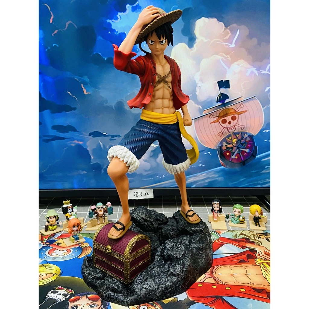 👉 👉[SỐC] Mô hình luffy và kho báu băng hải tặc mũ rơm (one piece)