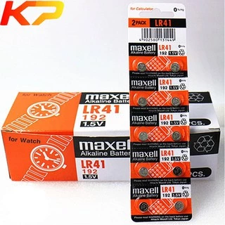 Pin LR41/192/AG3 Maxell chính hãng - Vỉ 10 viên