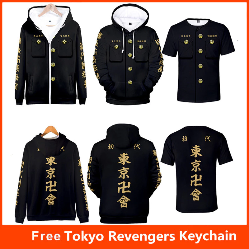 Áo Thun / Áo khoác / Áo Hoodie  In Hình Anime Tokyo Revengers Draken 3D Thời Trang Cho Nam Và Nữ
