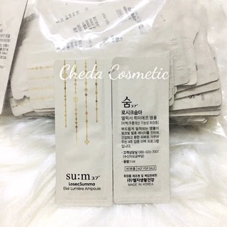 120 Gói Sample Tinh chất vàng Trắng Da Sum 37 LosecSumma Elixir Day / Night / Lumière Ampoule.