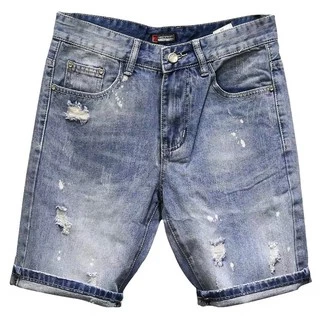 Quần Short Nam chất Jean co dãn, Quần Jean Nam Ngắn mẫu mới nhất 2021 phong cách trẻ trung năng động MuradFashion MS8035