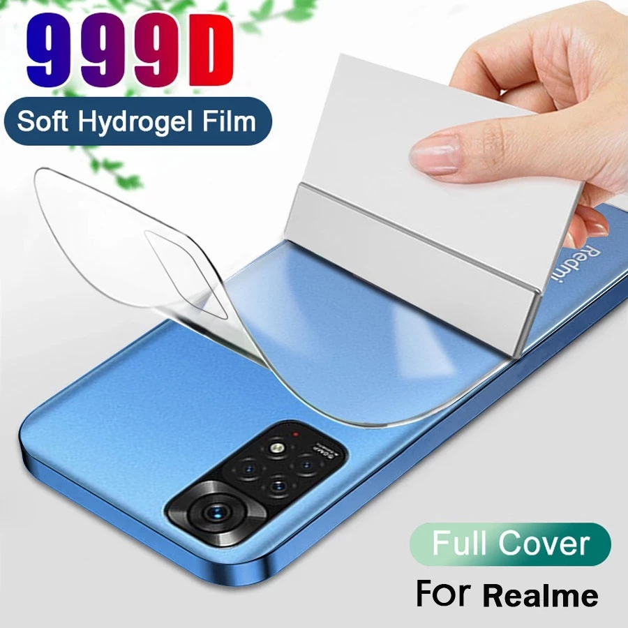 PPF Miếng Dán Hydrogel Mềm Hd Bảo Vệ Mặt Sau Cho Realme 10 Pro+ 9i 8 7 6i 5i 6 5 3  Pro C3 C11 C12 C21 C15 C21Y C25Y C20 C25 C25S