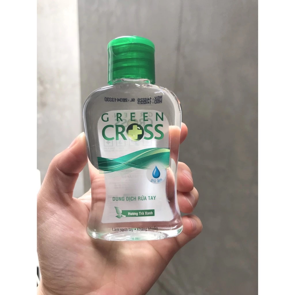 NƯỚC RỬA TAY KHÔ GREEN CROSS HƯƠNG TRÀ XANH 100ML