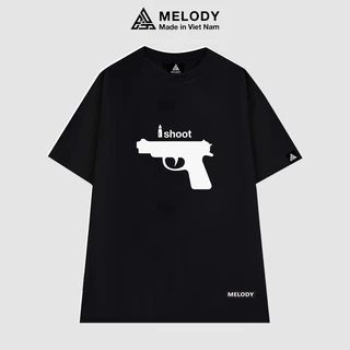 Áo Thun Unisex Nam Nữ Tay Lỡ Form Rộng Oversize Local Brand MELODY, Áo Phông Cotton 100% Ishoot Tee