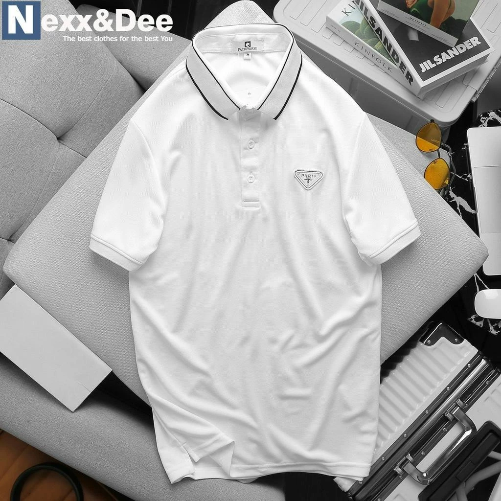 Áo thun POLO nam cá sấu phối sọc cổ bẻ trẻ trung big size 3XL Nexx&Dee cao cấp CS28