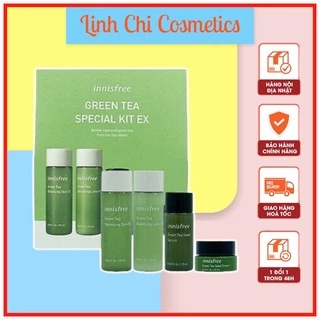 Set Dưỡng Trà Xanh Mini 4 Món Innisfree Green Tea EX / Jeju Cherry Blossom (Mẫu Mới)