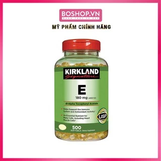 [Mã SKAMSALE8 giảm 10% đơn 200K] Vitamin E 400 IU Kirkland (500 Viên) Của Mỹ