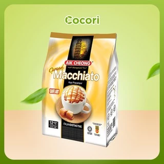 Cà Phê Hòa Tan Malaysia Aik Cheong Macchiato Caramel 12 Gói x 25 Gam COCORI