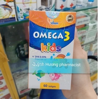 Viên uống OMEGA 3 KIDS lọ 60 viên giúp bổ não,tăng cường thị lực