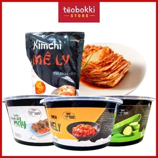 [SHIP CẦN THƠ] Kim chi cải thảo, kim chi củ cải, kim chi hành lá, kim chi dưa leo hộp 500g, bịch 700g Melyfood