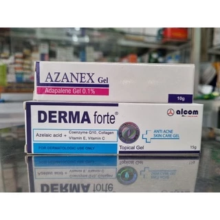 Combo Gel Bôi Mụn Dermafort 15g+ Azanex 10g