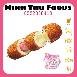 Gói 2 cây hotdog xúc xích phô mai Hàn Quốc mozzarella kéo sợi MSF size mini